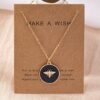 A Geometric Enamel Glaze Fashionable, Trendy, Simple, and Bee Necklace