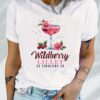 Wildberry Lillets Tipsy Party Letter Print Women's T-shirt, Short Sleeve Crew Neck Casual Top for Summer & Spring, Women's Clothing