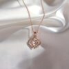 New Minimalist And Stylish Irregular Double Heart-Shaped Necklace, a Heart Necklace for Valentine'S Day Gifts