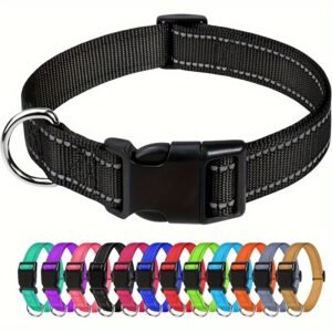 Adjustable Dog Collar, Reflective Safety Collar for Cats and Dogs, Pet Collar