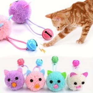 Pet Cat Toy Cute Mouse Shape Macaron Color Matching with Bell Sound Interactive Play Pet Supplies