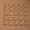 1pc Popular Cute Letter Open Adjustable Fashion Ring Women'S Beach Vacation Valentine'S Day Gift - M