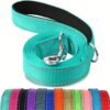 MITOOE 1pc - Single Sided Reflective Dog Leash - Soft Neoprene Padded Breathable - 1 Inch Wide Pet Leash 6FT/5FT/4FT - for Medium & Large Dogs Walking And Training - Without Battery