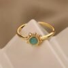 1pc Retro Versatile High-end Bohemian Sun Ring for Men and Women,Suitable for both men and women
