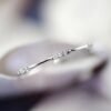 A Delicate And Minimalist Elegant Style Ring for Women, Featuring Micro-Set Zirconia Stones, Perfect As a Gift for Brides, Weddings, Engagements, Or Proposals. - Silvery, 5