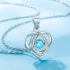 1pc of European And American Stylish Light Luxury Women'S Heart Pendant Necklace, Exquisite Jewelry Gift for Valentine'S Day Wedding Bride