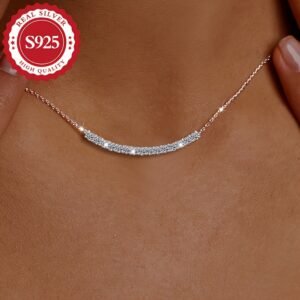 S925 Silver, Special Fine Craftsmanship, Smiling Pendant Necklace, Ladies' Fashion, Holiday Gift, Hypoallergenic, 4.3G