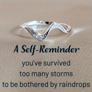 Elegant Wave Promise Ring Easy Preppy Style Ring for Daily Wear, Gift & Thanksgiving – Ideal for Love, Friendship, Birthdays, Christmas & Anniversaries