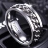 1pc Fashionable Wedding Ring - 8mm Wide for Men - EngaSynthetic Gemstoneent Couple Jewelry