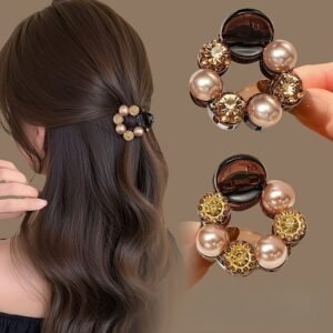 3pcs New Temperament Camellia Pearl Mini Hair Clip Female Bangs Broken Hair Clip Princess Hair Card Headwear Wholesale