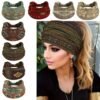 1/4/8pcs Bohemian Ethnic Style Women'S Headbands, Soft And Comfortable, Sweat-Absorbent Bands for Yoga, Fitness, And Daily Wear