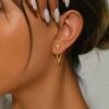 Chic Minimalist - Triangle Design Earrings - 1 Pair Versatile & Trendy - Alloy with Iron Posts - Perfect for Casual Attire - Golden