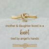 [Rope Knot Ring] Simple and stylish rope knot design two-tone ring for women, engagement party wedding gift, anniversary or Mother's Day present for your loved one