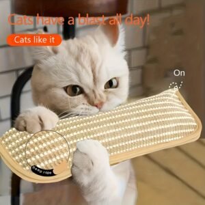 [Cat Toy Pillow] Cat Toy Game Pillow and Cat Scratching Pad for Solo Play and Intimate Interaction to Keep Your Feline Friend Happy and Soothing