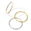 Thin Polished Rose Golden Silvery Color Ring Minimalist Smooth Ring for Men Women, Simple Ring