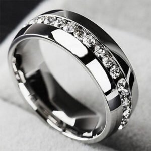 Stainless Steel Stylish Couple Ring Birthday Gift for And Women!