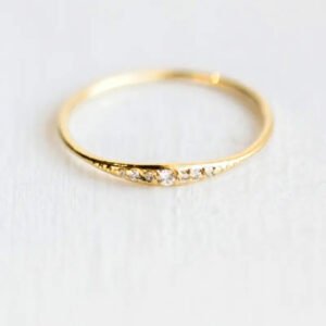 Synthetic Zirconia Women's Eternal Ring Classic Minimalist Stackable Thin Ring 1pc with Synthetic Versatile Everyday Casual Fashion Ring Gift for Women