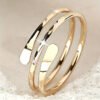 [CUY Women' Coil Ring] CUY Women' Coil Ring | Plated Spiral Coil, Elegant Minimalist & Punk Style | Suitable for Daily Wear, Parties, Commuting | Versatile for Occasions, Coating for Year-Round Accessories