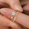 The Cosmic Orbit Planet Design Features an Adjustable Opening for Sizing, and This Copper Micro-pave Synthetic Synthetic Zirconia Ring Is Suitable for Women's Daily Wear