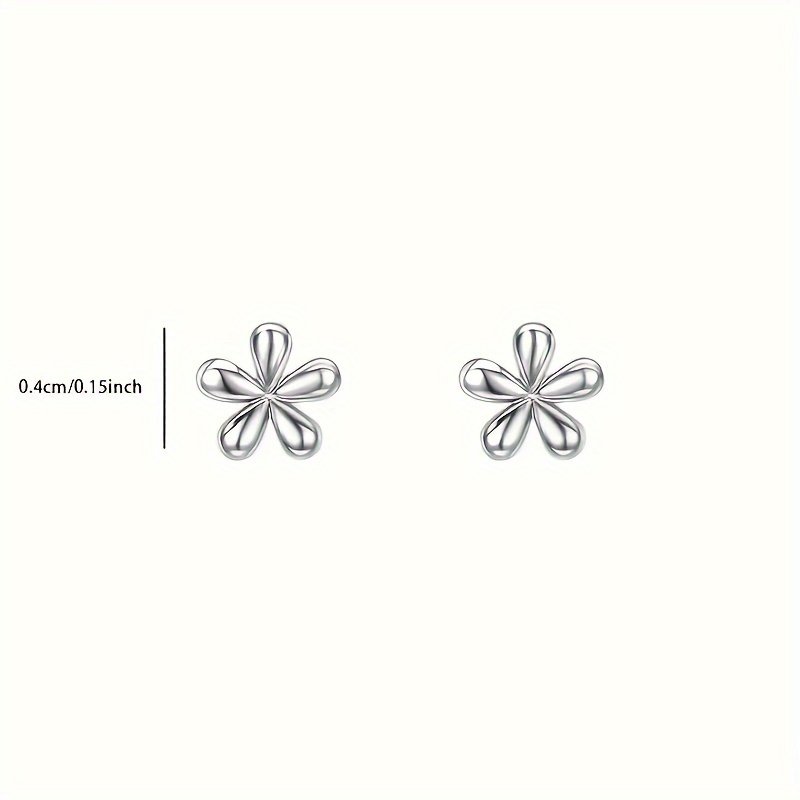 Pierced Ear Studs Exquisite Mini Small Flower Stud Earrings - Image 5