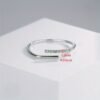 Adjustable Ring for Women Made of S925 Sterling Silvery, Perfect for Weddings. This Wedding Band Is Ideal for The Wedding Season, Anniversaries, And Can Be Stacked As a Promise Ring. A Thoughtful Gift for Ladies on Thanksgiving, Valentine'S Day