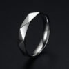 1pc Punk Geometry Rhomb Stainless Steel Ring for Men's Simple Hip Hop Fashion Trend Stainless Steel Ring for Men's and Women's Rings Jewelry Gift