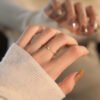 French Style Light Luxury, Simple and Exquisite Ring, Versatile for Daily Use, Trendy and Elegant Personality, Adjustable Opening, Index Finger Ring, Gift